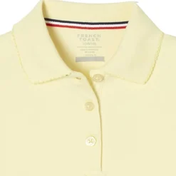 French Toast Toddler Girls Short Sleeve Regular Fit Polo Shirt