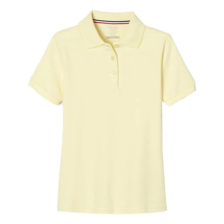 French Toast Toddler Girls Short Sleeve Regular Fit Polo Shirt