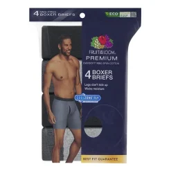 Fruit of the Loom Cool Zone Fly Mens 4 Pack Boxer Briefs Jc4bl7c