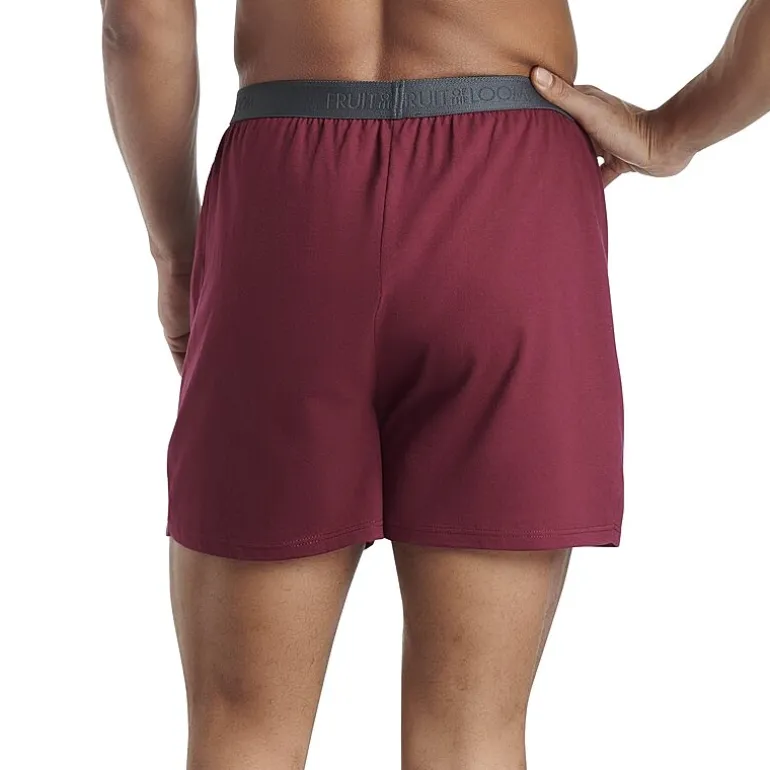 Fruit of the Loom Premium Cotton Knit Mens 4 Pack Boxers Jc4p722