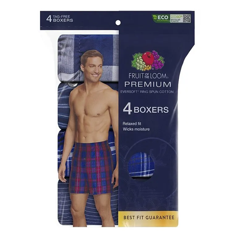 Fruit of the Loom Premium Cotton Mens 6 Pack Briefs Jc6p761