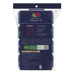 Fruit of the Loom Premium Cotton Mens 4 Pack Boxers Jc4p591