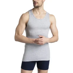 Fruit of the Loom Premium Cotton Mens Round Neck Sleeveless 4 Pack Tank