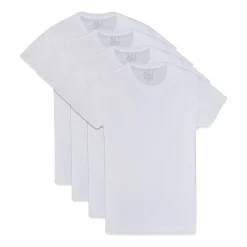 Fruit of the Loom Premium Cotton Mens 4 Pack Short Sleeve Crew Neck T-Shirt