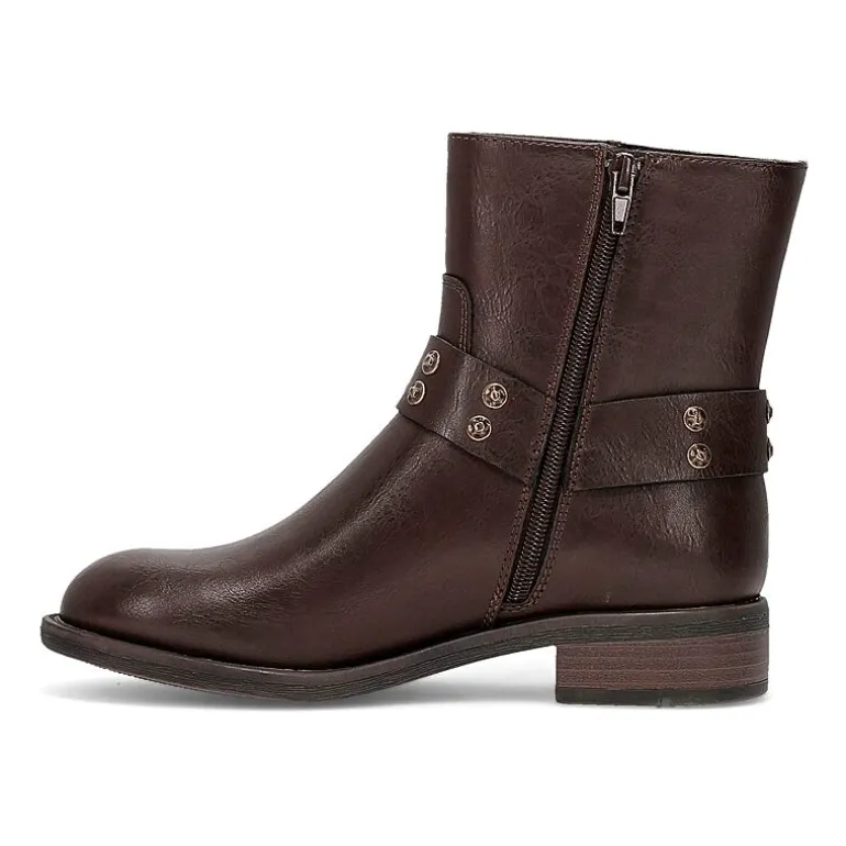 Frye and Co. Womens Conley Stacked Heel Booties