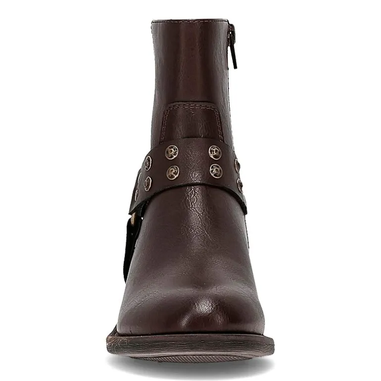 Frye and Co. Womens Conley Stacked Heel Booties