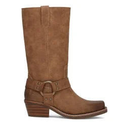 Frye and Co. Womens Lorrie Stacked Heel Motorcycle Boots