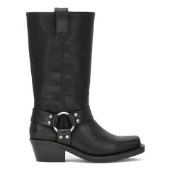 Frye and Co. Womens Lorrie Stacked Heel Motorcycle Boots