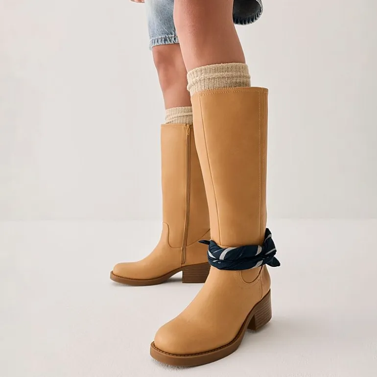 Frye and Co. Womens Miranda 14 Stacked Heel Riding Boots