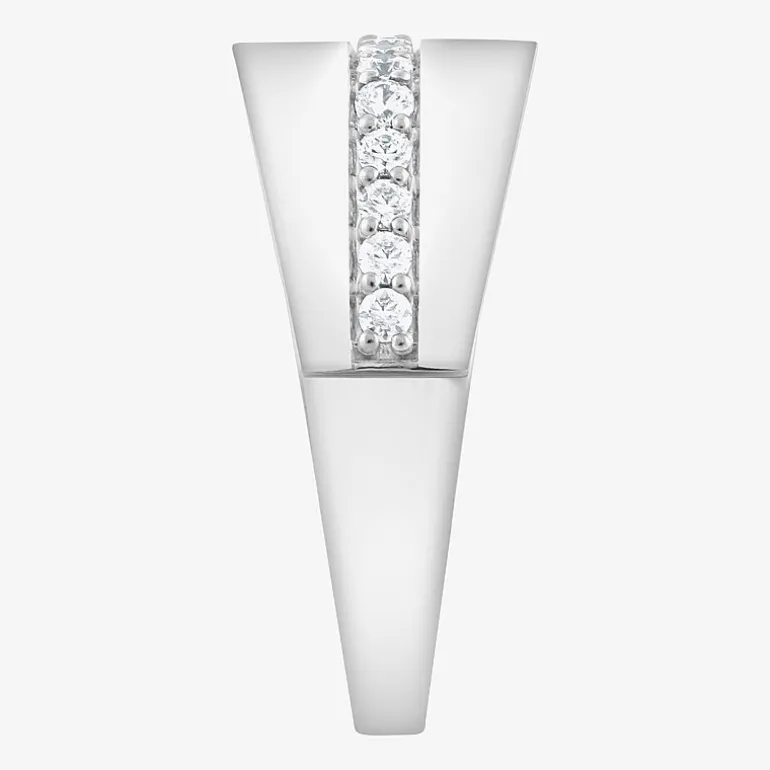 (F,Si2) Mens 1/2 CT. T.W. Lab Grown White Diamond Sterling Silver Fashion Ring