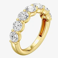(F / Si1-Si2) Womens 2.5MM 3 CT. T.W. Lab Grown White Diamond Wedding Band