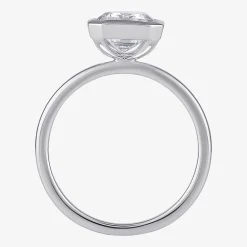 (F / Si1) Womens 3 CT. Lab Grown White Diamond 10K Gold Solitaire Engagement Ring