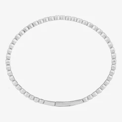 (F, Si2) Womens 3 CT. T.W. Lab Grown White Diamond 10K Gold Bangle Bracelet