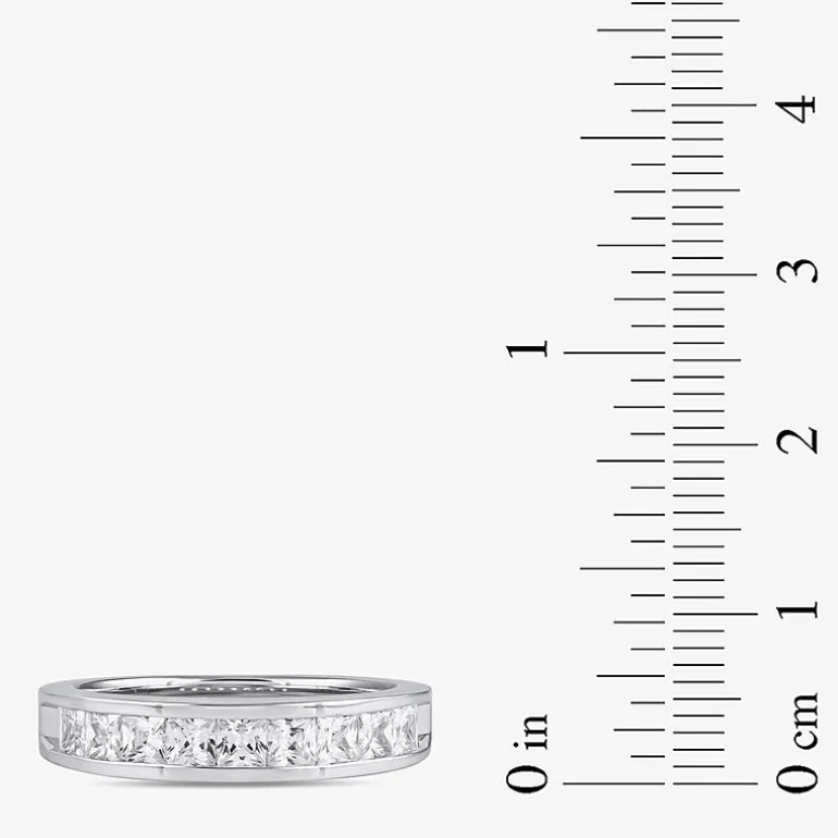 (F / Si2) Womens 1 CT. T.W. Lab Grown White Diamond 10K Gold Anniversary Band