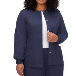 Fundamentals By White Swan 14740 Warm-Up Womens Plus Scrub Jackets