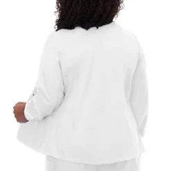 Fundamentals By White Swan 14740 Warm-Up Womens Plus Scrub Jackets