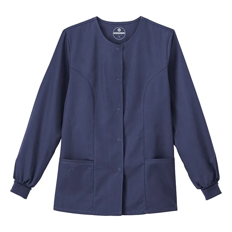 Fundamentals By White Swan 14740 Warm-Up Womens Plus Scrub Jackets