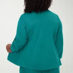 Fundamentals By White Swan 14740 Warm-Up Womens Plus Scrub Jackets
