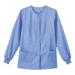 Fundamentals By White Swan 14740 Warm-Up Womens Plus Scrub Jackets