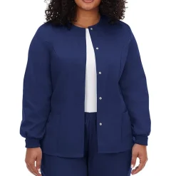 Fundamentals By White Swan 14740 Warm-Up Womens Plus Scrub Jackets