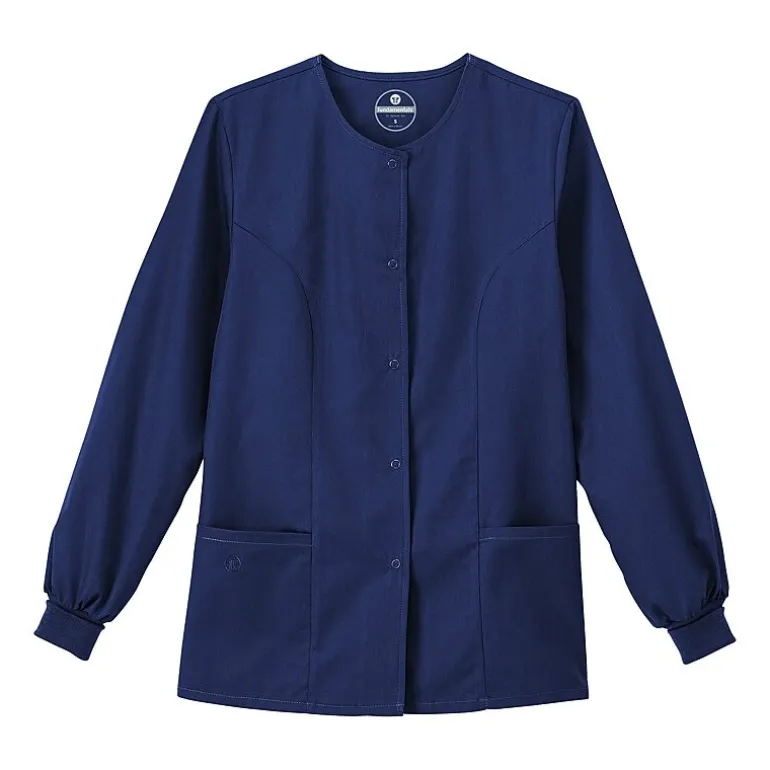 Fundamentals By White Swan 14740 Warm-Up Womens Plus Scrub Jackets