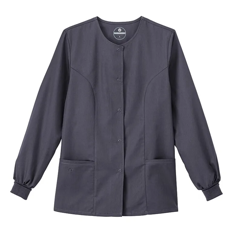 Fundamentals By White Swan 14740 Warm-Up Womens Plus Scrub Jackets