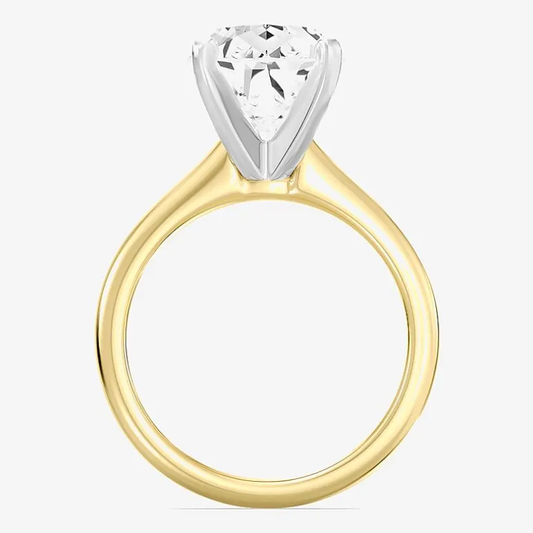 (F / VS1) Womens 5 CT. Lab-Grown White Diamond 14K Gold Pear Solitaire Engagement Ring