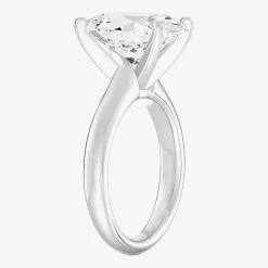 (F / VS1) Womens 5 CT. Lab-Grown White Diamond 14K Gold Oval Solitaire Engagement Ring