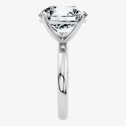 (F / Vs2) Womens 10 Ct. Lab Grown White Diamond 14K Gold Round Solitaire Engagement Ring
