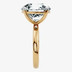 (F / Vs2) Womens 10 Ct. Lab Grown White Diamond 14K Gold Round Solitaire Engagement Ring