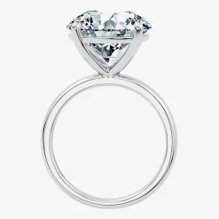 (F / Vs2) Womens 10 Ct. Lab Grown White Diamond 14K Gold Round Solitaire Engagement Ring