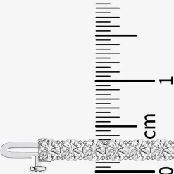 (F / Vs2) Womens 10 Ct.T.W. Lab Grown White Diamond 14K Gold Over Silver 6 1/2 Inch Tennis Bracelet
