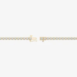 (F / Vs2) Womens 2 CT. T.W. Lab Grown White Diamond Sterling Silver 8 Inch Tennis Bracelet
