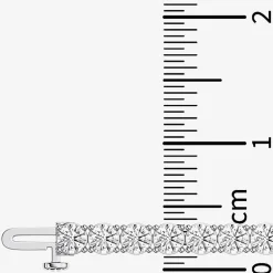(F / Vs2) Womens 10 Ct.T.W. Lab Grown White Diamond 14K Gold Over Silver 7.25 Inch Tennis Bracelet