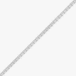(F / Vs2) Womens 5 CT. T.W. Lab Grown White Diamond 14K Gold Over Silver 8 Inch Tennis Bracelet