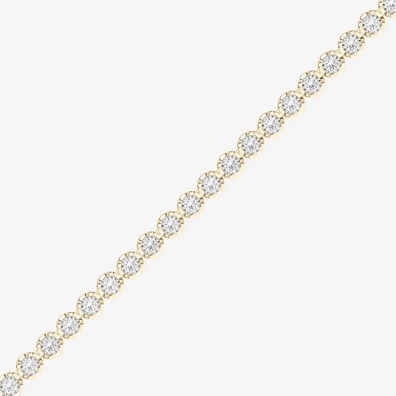 (F / Vs2) Womens White Diamond Sterling Silver 17 Inch Tennis Necklace