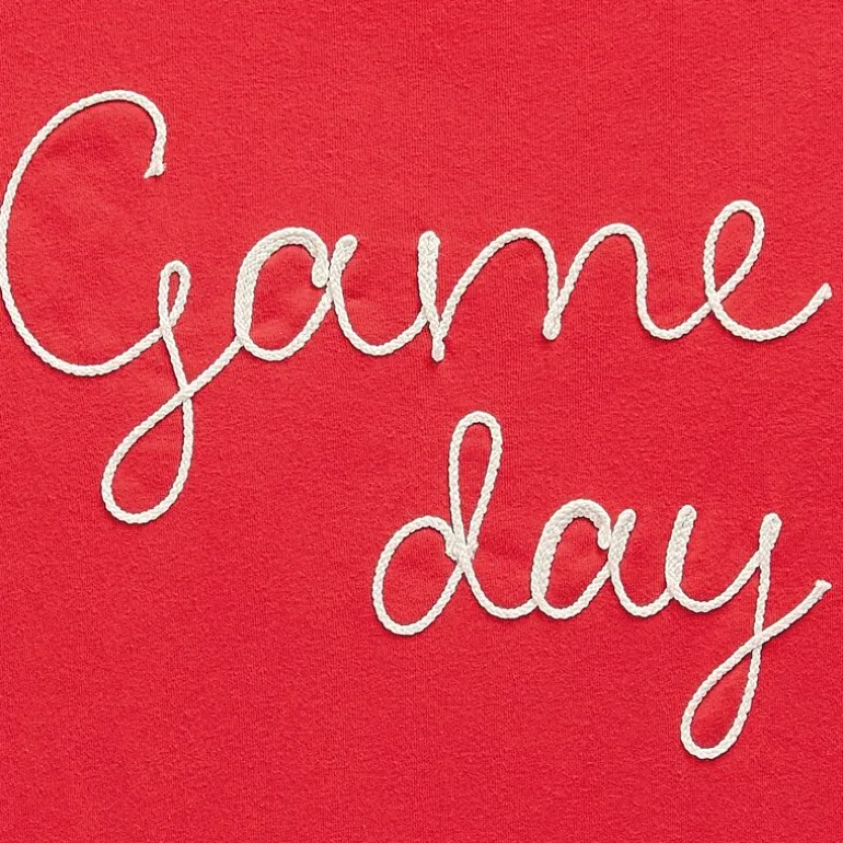 Game Day Fleece Womens Juniors Crew Neck Long Sleeve Sweatshirt