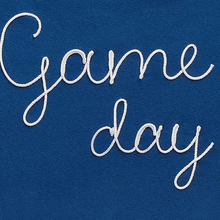 Game Day Fleece Womens Juniors Crew Neck Long Sleeve Sweatshirt