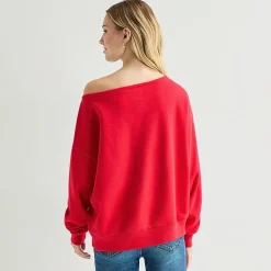 Game Day Fleece Womens Juniors Crew Neck Long Sleeve Sweatshirt
