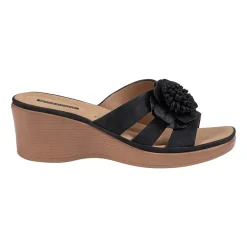 GC Shoes Womens Jenna Floral Wedge Sandals