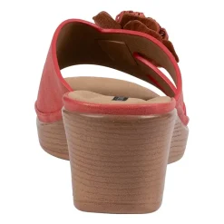 GC Shoes Womens Jenna Floral Wedge Sandals