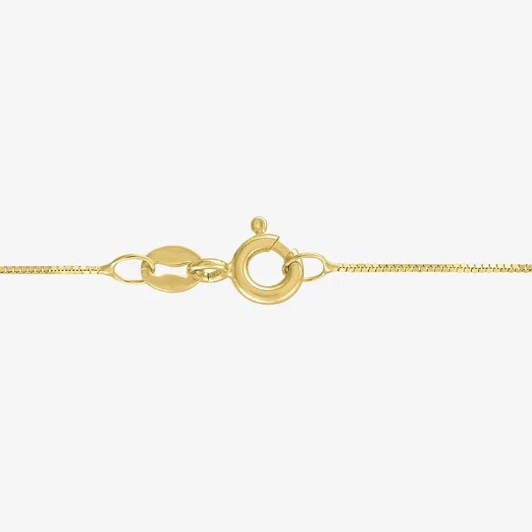 Gemstone 10K Gold Oval Pendant Necklace