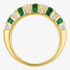 Gemstone 14K Gold Over Silver Cocktail Ring