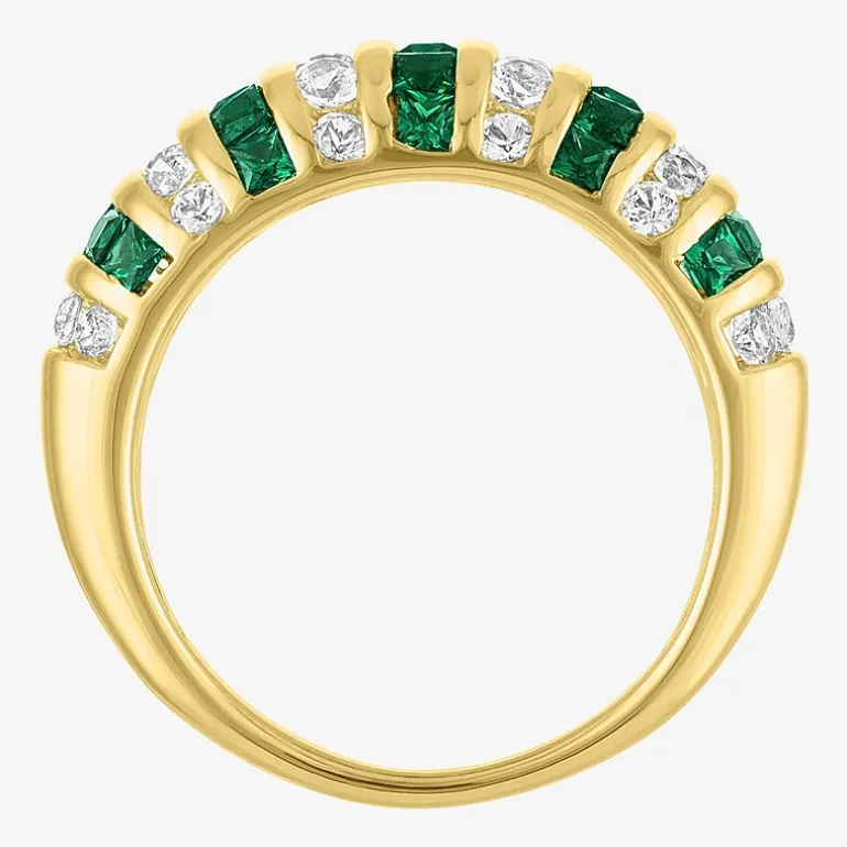 Gemstone 14K Gold Over Silver Cocktail Ring