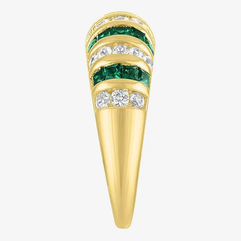 Gemstone 14K Gold Over Silver Cocktail Ring