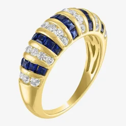 Gemstone 14K Gold Over Silver Cocktail Ring