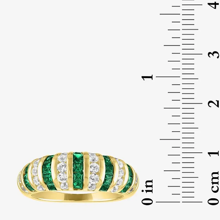 Gemstone 14K Gold Over Silver Cocktail Ring