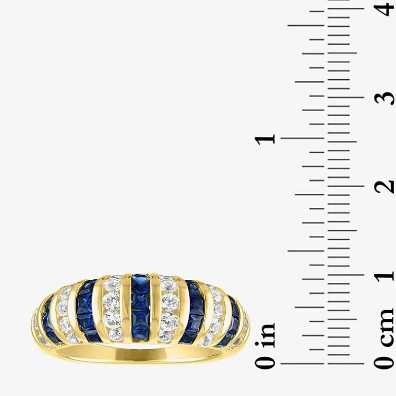Gemstone 14K Gold Over Silver Cocktail Ring