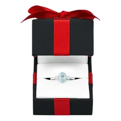 Gemstone 10K Gold 3-Stone Oval Cocktail Ring