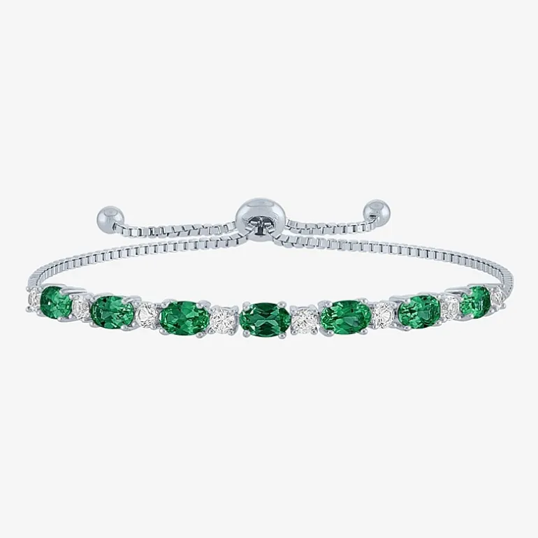 Gemstone Sterling Silver Bolo Bracelet